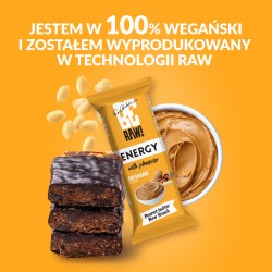 Zdjęcie produktu - #1 BeRAW Energy Peanut Butter Baton o smaku masła orzechowego, 40g