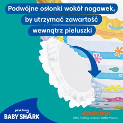 #0 – Pampers Splashers 4-5 (9-15 kg) jednorazowe pieluszki do pływania Baby Shark, 11szt.