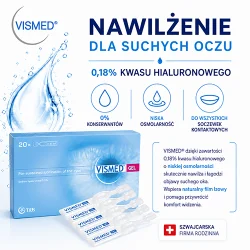 Miniaturka artykułu - #0 Vismed Gel Krople do oczu, 0,45ml x 20minims&oacute;w