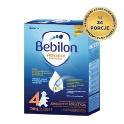 Zdjęcie produktu - #1 Zestaw Bebilon 4 Pronutra Advance Junior Formuła na bazie mleka po 2. roku życia, 3x 1000g