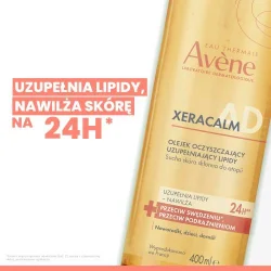 Miniaturka artykułu - #1 AVENE XERACALM A.D Uzupełniający lipidy olejek oczyszczający, 400ml