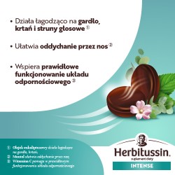 Zdjęcie produktu - #2 Herbitussin Intense Mentol i Eukaliptus, 10 pastylek do ssania