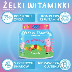 Zdjęcie produktu - #2 DOMOWA APTECZKA Żelki witaminki świnka Peppa, 180g