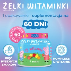 Zdjęcie produktu - #3 DOMOWA APTECZKA Żelki witaminki świnka Peppa, 180g
