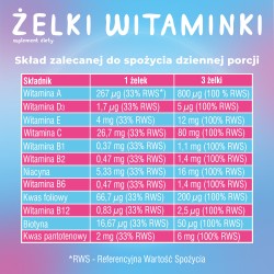 Zdjęcie produktu - #4 DOMOWA APTECZKA Żelki witaminki świnka Peppa, 180g