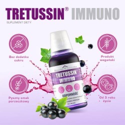 Zdjęcie produktu - #2 DOMOWA APTECZKA Tretussin Immuno o smaku czarnej porzeczki, 150ml