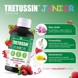 Zdjęcie produktu - #1 Tretussin Junior smak malinowy, 165ml