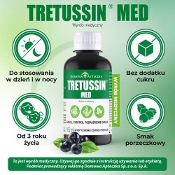 Zdjęcie produktu - #0 Tretussin Med Syrop o smaku czarnej porzeczki, 165ml