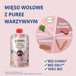 Zdjęcie produktu - #0 SALVEST P&Otilde;NN BIO Wołowina z puree warzywnym, 100g