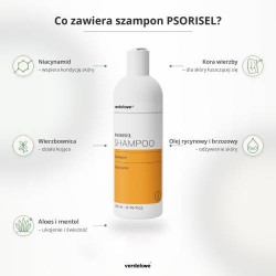 #5 – PSORISEL Zestaw dermokosmetyk&oacute;w do pielęgnacji sk&oacute;ry głowy u os&oacute;b z objawami łuszczycy: Szampon, 200ml + Emulsja na noc, 200ml + Płyn do sk&oacute;ry głowy, 150ml