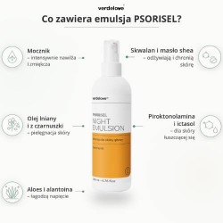 #3 – PSORISEL Emulsja do pielęgnacji sk&oacute;ry głowy u os&oacute;b z objawami łuszczycy na noc, 200ml