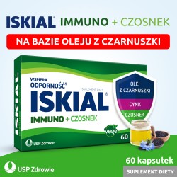 Zdjęcie produktu - #0 Iskial Immuno + Czosnek, 60kaps.