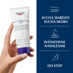 Zdjęcie produktu - #1 Eucerin UreaRepair Plus Krem do st&oacute;p 10% mocznika, 100 ml