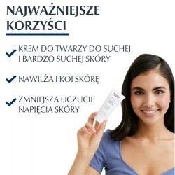 Zdjęcie produktu - #0 EUCERIN Urea Krem nawilżający do twarzy na dzień i na noc 5% mocznika, 50ml