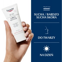 Zdjęcie produktu - #1 EUCERIN Urea Krem nawilżający do twarzy na dzień i na noc 5% mocznika, 50ml