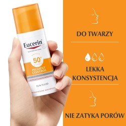 Zdjęcie produktu - #1 Eucerin Pigment Control SPF50+ Fluid ochronny przeciw przebarwieniom, 50 ml