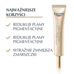 Zdjęcie produktu - #1 Eucerin Hyaluron-Filler + Elasticity Przeciwzmarszczkowy krem pod oczy SPF 20, 15 ml