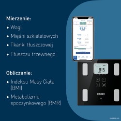 Zdjęcie produktu - #2 OMRON Waga z analizatorem składu ciała VIVA HBF-222T-EBK