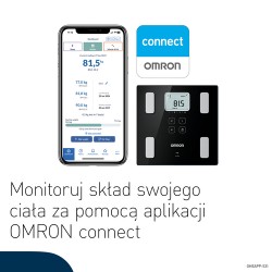 Zdjęcie produktu - #4 OMRON Waga z analizatorem składu ciała VIVA HBF-222T-EBK