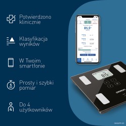 Zdjęcie produktu - #5 OMRON Waga z analizatorem składu ciała VIVA HBF-222T-EBK