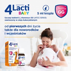 Zdjęcie produktu - #0 Zestaw 4 LACTI BABY Krople, 2x5ml