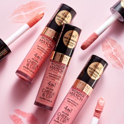 Zdjęcie produktu - #2 EVELINE Wonder Match R&oacute;ż i pomadka w płynie 4w1 nr 05, 4,5ml