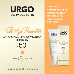 Zdjęcie produktu - #0 URGO DERMOESTETIC Foto Age Antyoksydacyjno-Nawilżający lekki krem SPF50, 45ml
