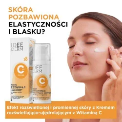 Miniaturka artykułu - #0 IDEE DERM Rozświetlająco-ujędrniający krem z witaminą C SPF 30, 50ml