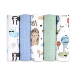 Zdjęcie produktu - #0 EGA KIDS Pieluchy tetrowe 70x80cm zestaw nr 16, 5 szt.