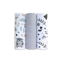 Zdjęcie produktu - #0 EGA KIDS Pieluszki muślinowe Premium 60x80cm zestaw nr 12 (1266), 3 szt.