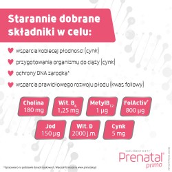 Zdjęcie produktu - #1 Prenatal Primo dla kobiet planujących ciążę, 30 kaps.