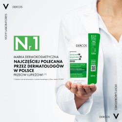 Zdjęcie produktu - #1 Vichy Dercos DS Szampon przeciwłupieżowy do włos&oacute;w normalnych i tłustych Refill, 500 ml