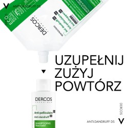 Zdjęcie produktu - #2 Vichy Dercos DS Szampon przeciwłupieżowy do włos&oacute;w normalnych i tłustych Refill, 500 ml