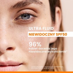 Zdjęcie produktu - #4 AVENE Eau Thermale Wysoka ochrona przeciwsłoneczna Ultra Fluid niewidoczny na sk&oacute;rze SPF50, 50ml