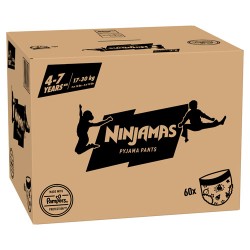 Zdjęcie produktu - #6 PAMPERS NINJAMAS Pieluchomajtki na noc dla chłopc&oacute;w 4-7 lat (17-30 kg), 60 szt.