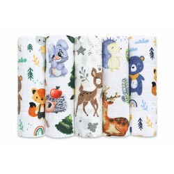 Zdjęcie produktu - #0 EGA KIDS Pieluszki tetrowe 70x80cm zestaw nr 7 (7107), 5szt.