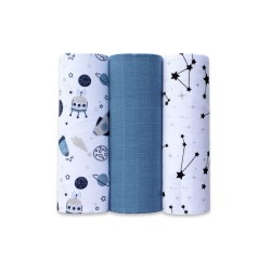 Zdjęcie produktu - #0 EGA KIDS Pieluszki muślinowe 60x80cm zestaw nr 35 (6377), 3szt.
