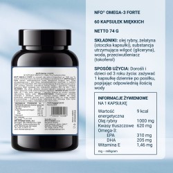 Zdjęcie produktu - #1 NFO Omega 3 Forte, 60 kapsułek