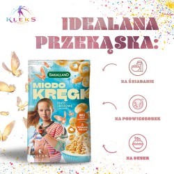 Zdjęcie produktu - #3 BAKALLAND Akademia Pana Kleksa Płatki śniadaniowe Miodo Kręgi, 250g