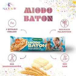 Zdjęcie produktu - #0 BAKALLAND Akademia Pana Kleksa Miodo Baton, 25g