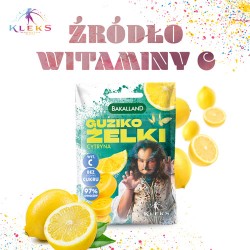 Zdjęcie produktu - #1 BAKALLAND Akademia Pana Kleksa Guziko-żelki Cytryna, 34g