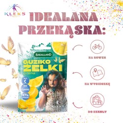 Zdjęcie produktu - #3 BAKALLAND Akademia Pana Kleksa Guziko-żelki Cytryna, 34g