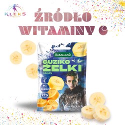 Zdjęcie produktu - #1 BAKALLAND Akademia Pana Kleksa Guziko-żelki Banan, 34g