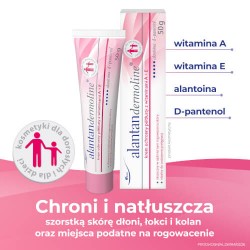 Zdjęcie produktu - #0 Alantandermoline Krem ochronny p&oacute;łtłusty z witaminami A+E łagodzi podrażnienia, 50 g