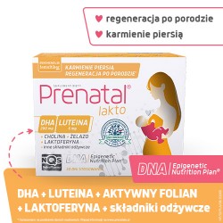 Zdjęcie produktu - #0 Prenatal Lakto: 30 kapsułek Prenatal Lakto 1 + 30 kapsułek Prenatal Lakto 2
