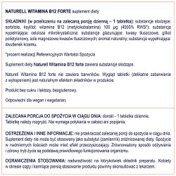 Zdjęcie produktu - #7 NATURELL Witamina B12 forte, 120 tabletek