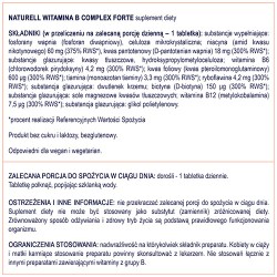 Zdjęcie produktu - #6 NATURELL Witamina B Complex Forte, 120 tabletek