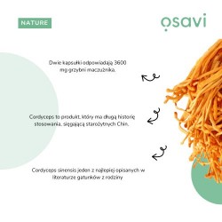 Zdjęcie produktu - #2 OSAVI Cordyceps Sinensis 1200mg, 120kaps.