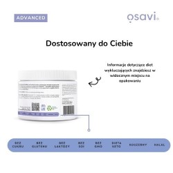 Zdjęcie produktu - #3 OSAVI Advanced Kolagen Włosy, Sk&oacute;ra i Paznokcie - naturalny smak, 150g