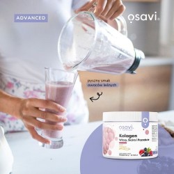 Zdjęcie produktu - #0 OSAVI Advanced Kolagen Włosy, Sk&oacute;ra i Paznokcie - smak Owoce Leśne Proszek, 150g